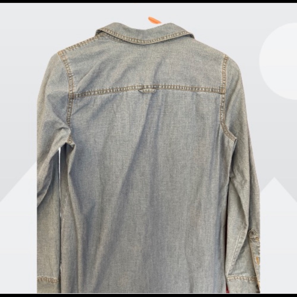 ⭐️⭐️HOST PICK ⭐️⭐️ J. Crew Blue Chambray Shirtdress- Size XS - Picture 4 of 5